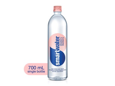 smartwater Strawberry Blackberry Flavored Water, 23.7 oz., 12/Pack (157196)