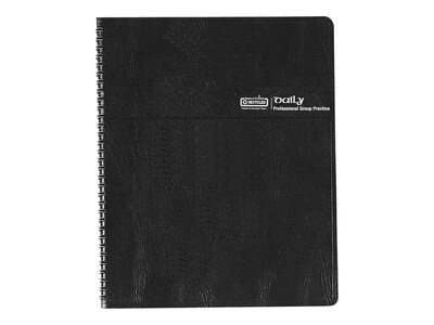 House of Doolittle 8-Person Faux Leather Journal, 8.5 x 11, Black (28102-21)