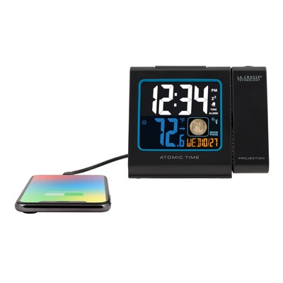 La Crosse Technology 5 Inch Color LCD Projection Alarm clock with Moon phase (616-146A)