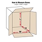 12" x 8" x 8" Shipping Boxes, Brown, 25/Bundle (1288W)