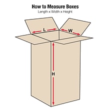 Tall Corrugated Boxes, 5 x 5 x 48, Kraft, 25/Bundle (5548)