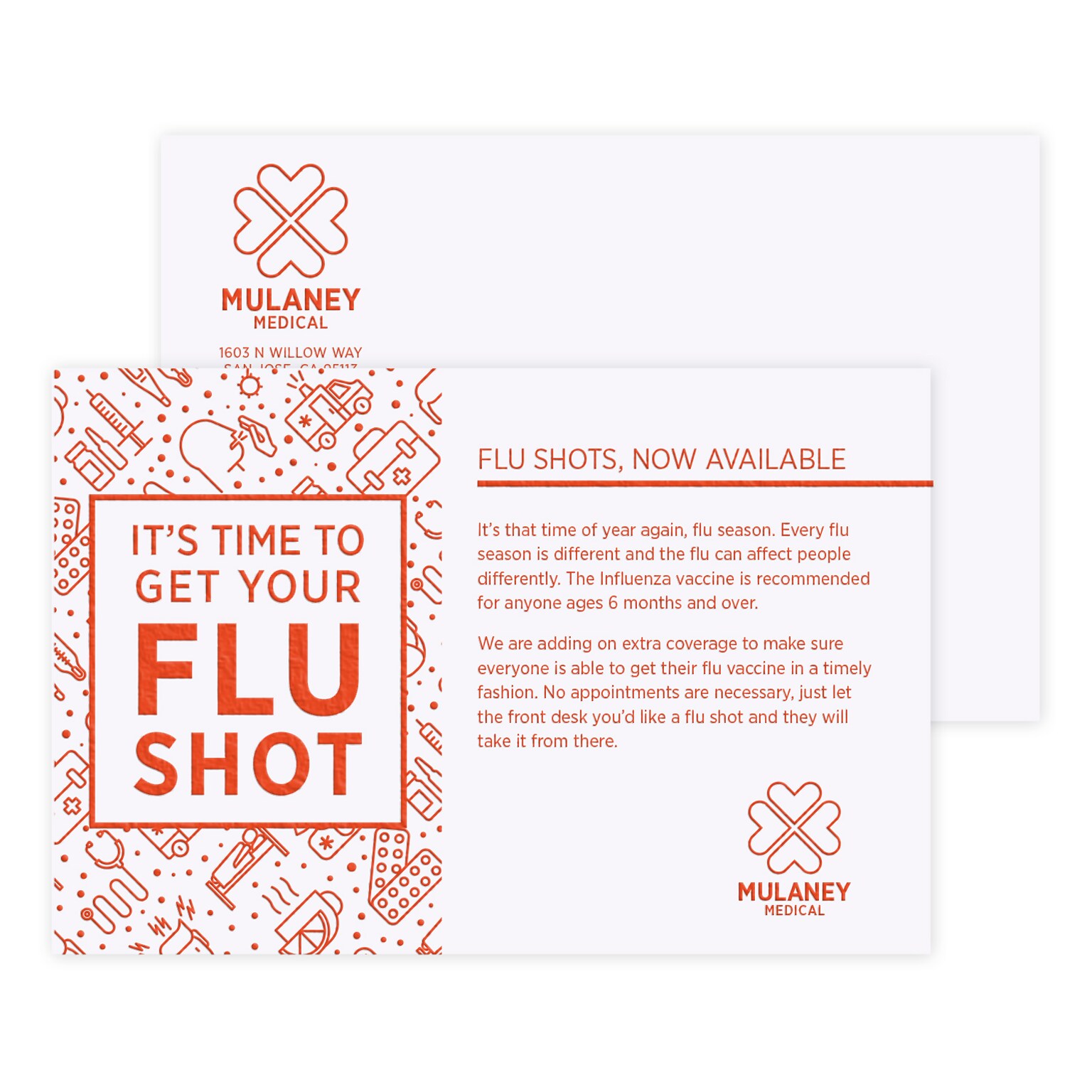 Custom 1-2 Color Postcards, 4 x 6, 14 pt. Uncoated, Raised Print, 1 Custom Ink, 2-Sided, 100/Pk