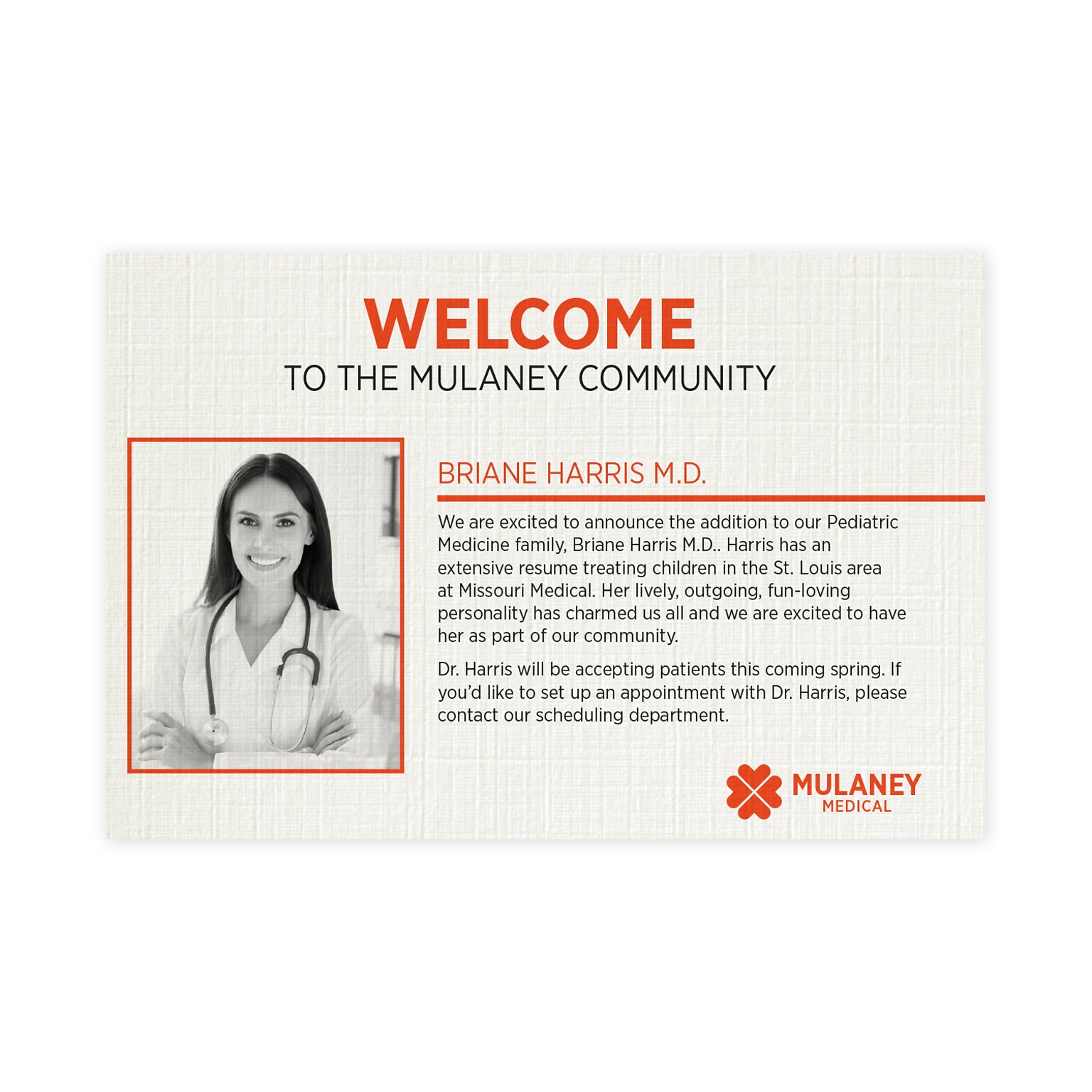 Custom 1-2 Color Postcards, 4 x 6, CLASSIC® Linen Antique Grey 80#, Flat Print, 1 Standard & 1 Custom Inks, 1-Sided, 100/Pk