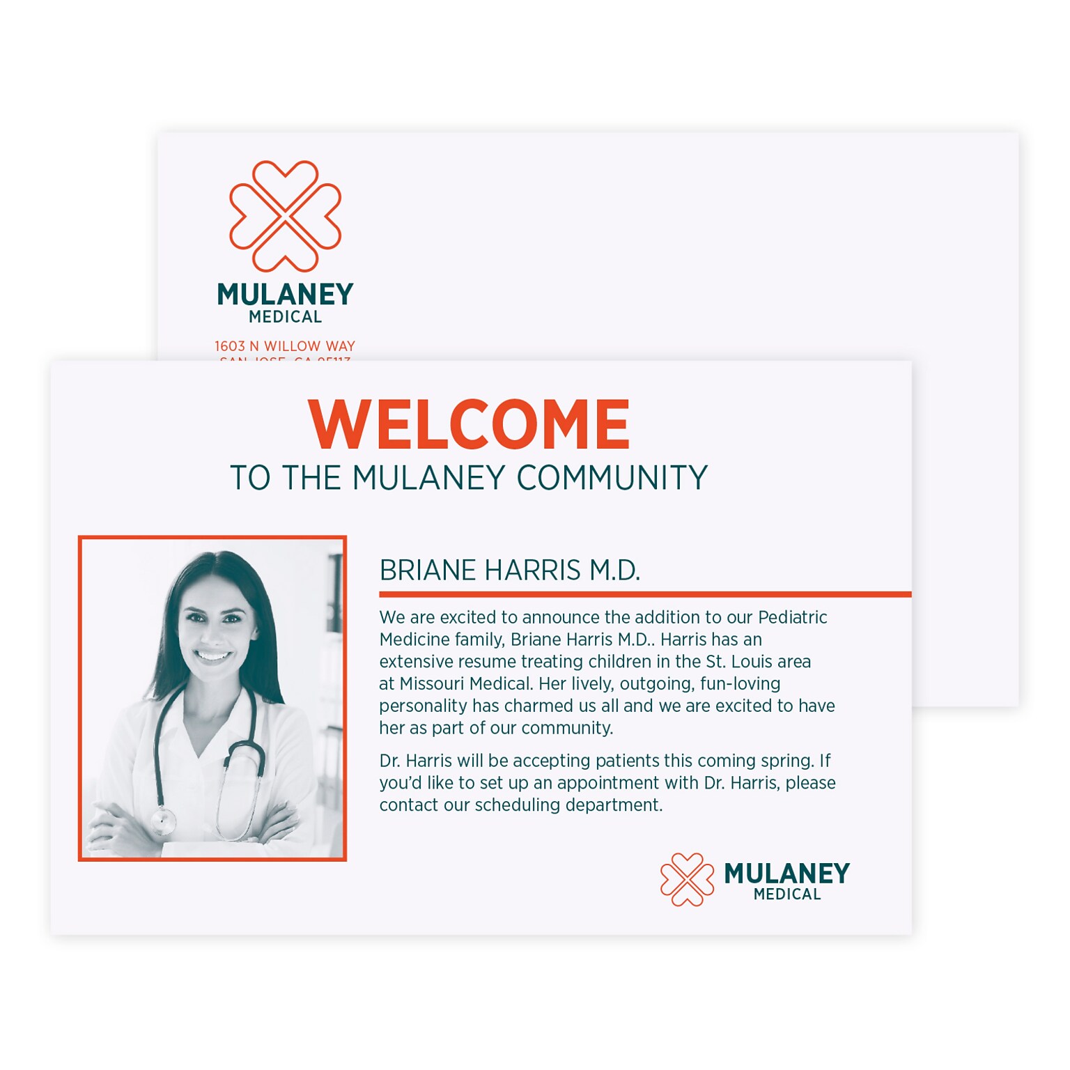 Custom 1-2 Color Postcards, 4 x 6, 14 pt. Uncoated, Flat Print, 2 Custom Inks, 2-Sided, 100/Pk