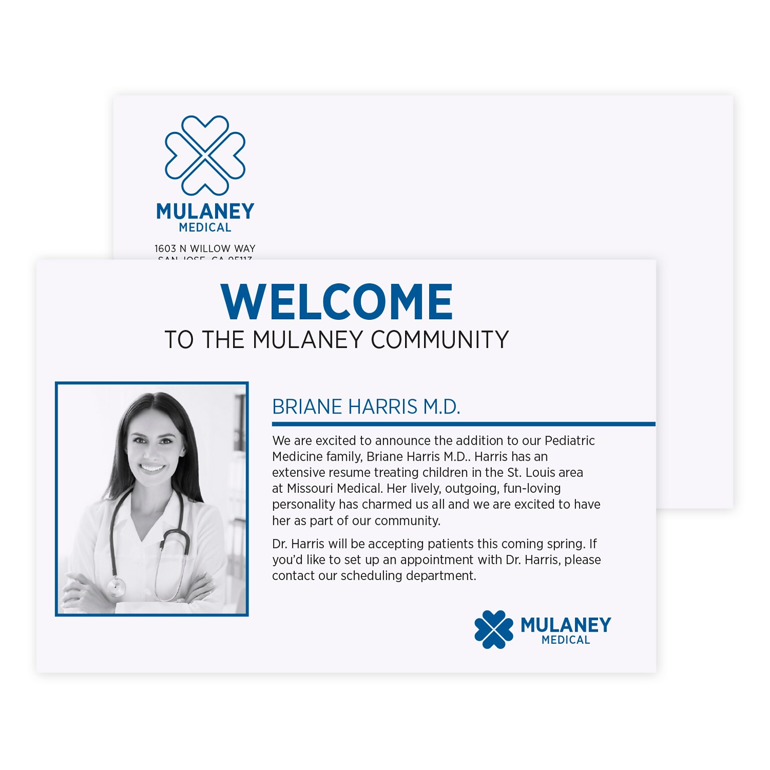 Custom 1-2 Color Postcards, 4 x 6, 14 pt. Uncoated, Flat Print, 2 Standard Inks, 2-Sided, 100/Pk