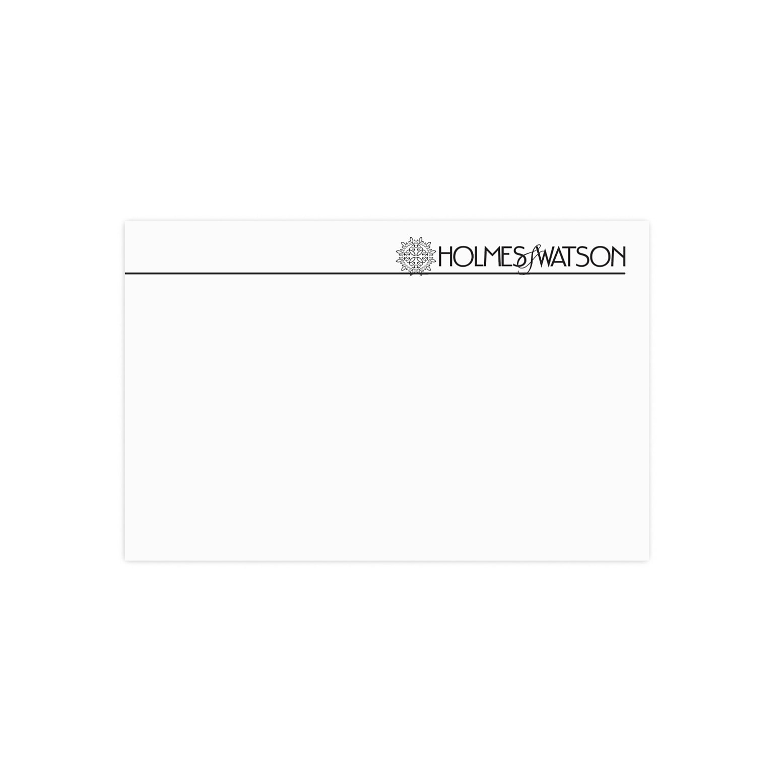 Custom 1 & 2 Color Letterhead, 8.5 x 5.5, Economy White Smooth 24# Stock, 1 Standard Ink, Raised Print