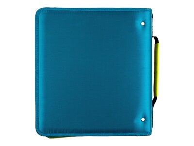 Five Star 2" 3-Ring Zipper Binders, Teal/Yellow (29052IH8)