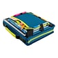 Five Star 2" 3-Ring Zipper Binders, Teal/Yellow (29052IH8)