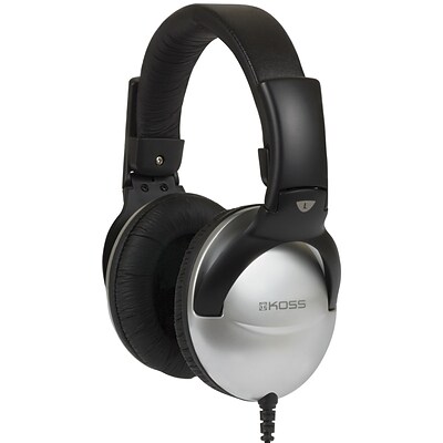 KOSS QZPRO Active Noise Canceling Mono Computer Headset, Over-Ear, Black (184408)