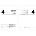 2021 AT-A-GLANCE 3 x 3.75 Desk Calendar Refill, Compact, White (E919-50-21)