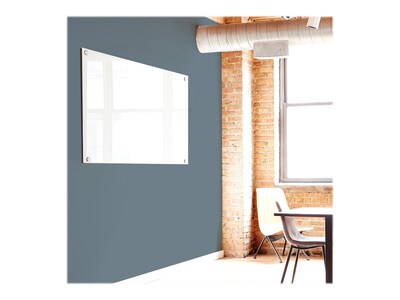 Quartet Brilliance Glass Dry-Erase Whiteboard, 6' x 4' (G27248W)
