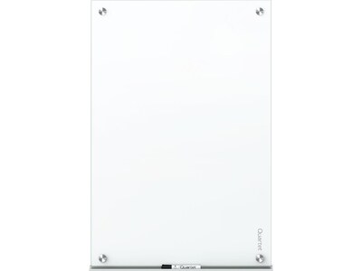 Quartet Brilliance Glass Dry-Erase Whiteboard, 4 x 4 (G24848W)