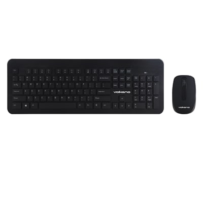 Volkano Cobalt Series Wireless Keyboard and Mouse Combo, Black (VK-20120-BK)