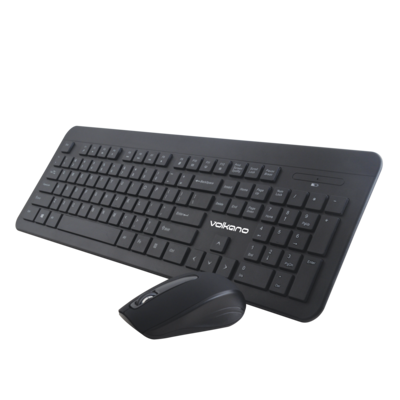 Volkano Cobalt Series Wireless Keyboard and Mouse Combo, Black (VK-20120-BK)