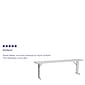 Flash Furniture Folding Table, 96" x 18", White (RB-1896-GG)