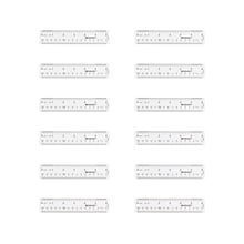 Westcott 6 Plastic Standard Ruler, Clear, 12/Box (17723)