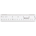 Westcott 6 Plastic Standard Ruler, Clear, 12/Box (17723)