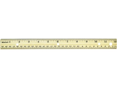 Westcott® 12 Wood Ruler, Brown, 36/Box (17724)