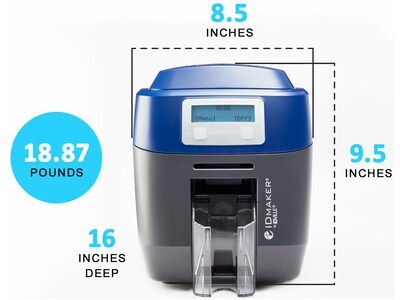 IDville ID Maker Edge 1-Sided ID Card Printer System (136001031)