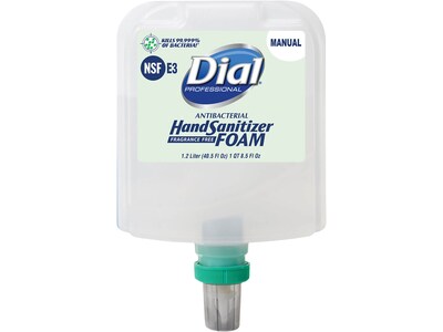 Dial Professional 1700 Antibacterial Foaming Hand Sanitizer, Refill, 40.5 Fl. Oz., 3/Carton (DIA1971