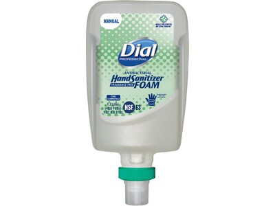 Dial Professional FIT Antibacterial Foaming Hand Sanitizer, Refill, 40.5 Fl. Oz., 3/Carton (DIA19038)