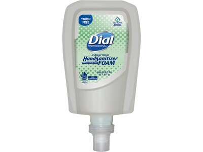 Dial Professional FIT Antibacterial Foaming Hand Sanitizer, Refill, 33.8 Fl. Oz., 3/Carton (DIA16694)