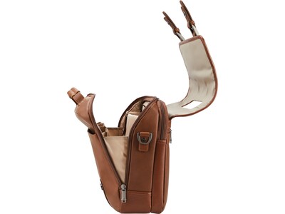 Samsonite Classic Leather Pocket Briefcase, Cognac (126040-1221)