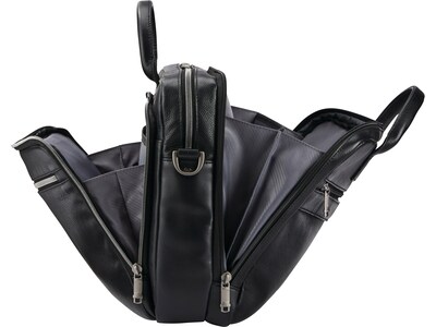 Samsonite Classic Leather Top Loading Briefcase, Black (126039-1041)