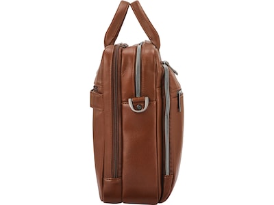 Samsonite Classic Leather Top Loading Briefcase, Cognac (126039-1221)