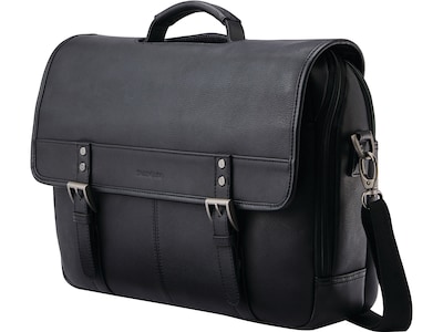 Samsonite Classic Leather Pocket Briefcase, Black (126040-1041)