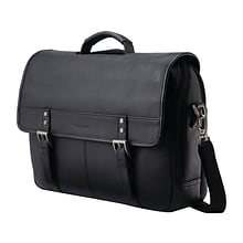 Samsonite Classic Leather Pocket Briefcase, Black (126040-1041)