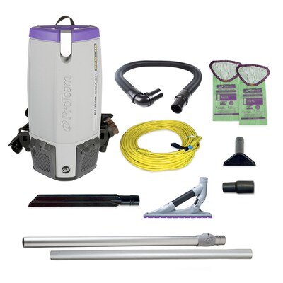 ProTeam Super Coach Pro 10 Backpack Vacuum, Purple/Gray (107536)