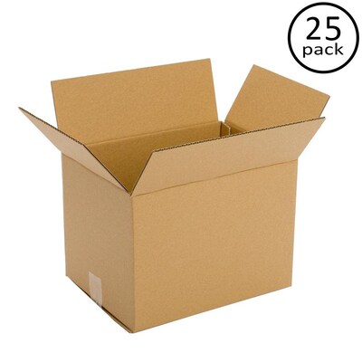 Corrugated Kraft Box 12 x 10 x 10, 25/Bundle (BS121010)