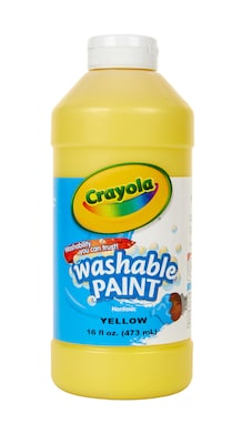 Crayola Washable Paints, Yellow, 16 oz. (54-2016-034)