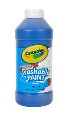 Crayola Washable Paints, Blue, 16 oz. (54-2016-042)