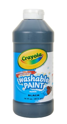 Crayola Washable Paints, Black, 16 oz. (54-2016-051)