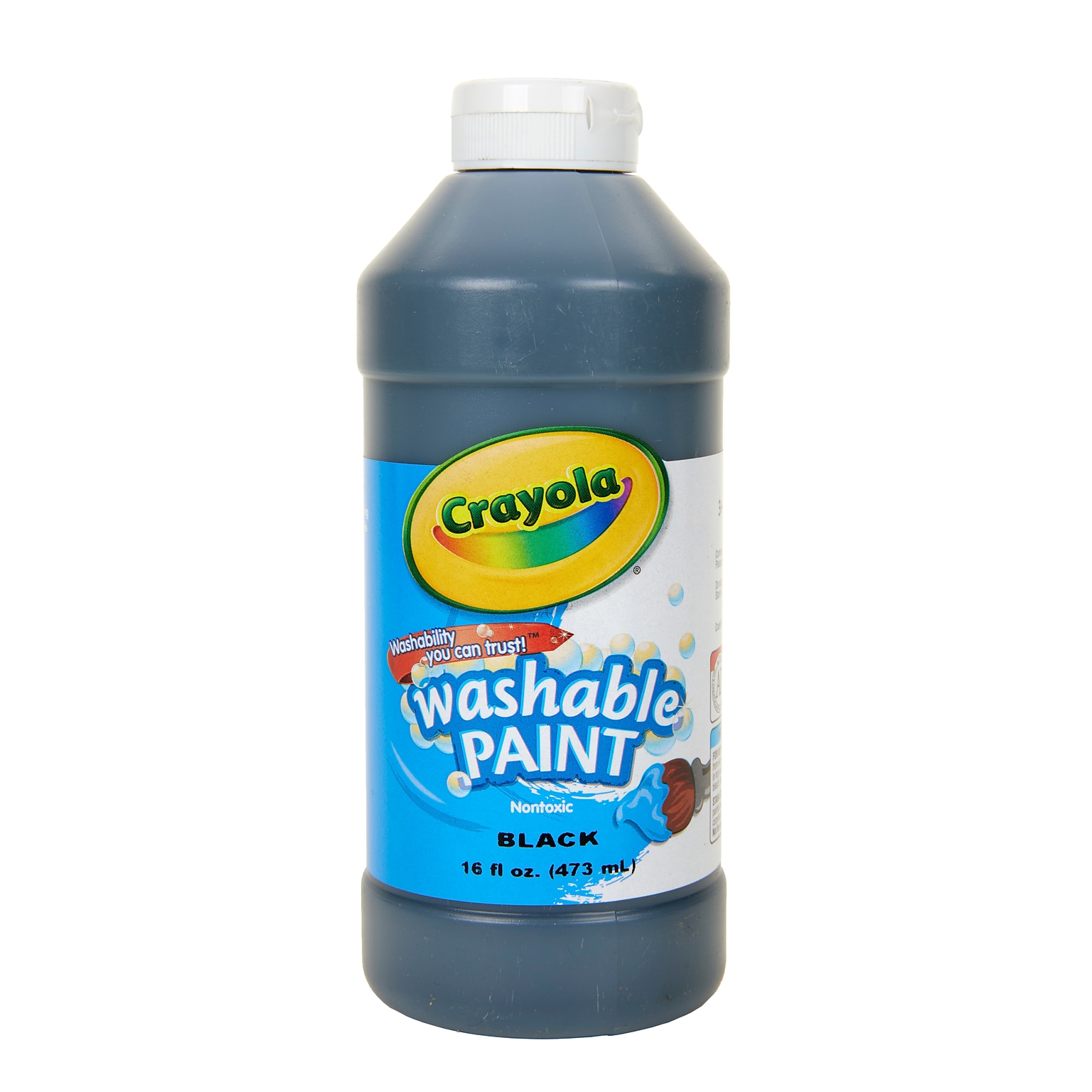 Crayola Washable Paints, Black, 16 oz. (54-2016-051)