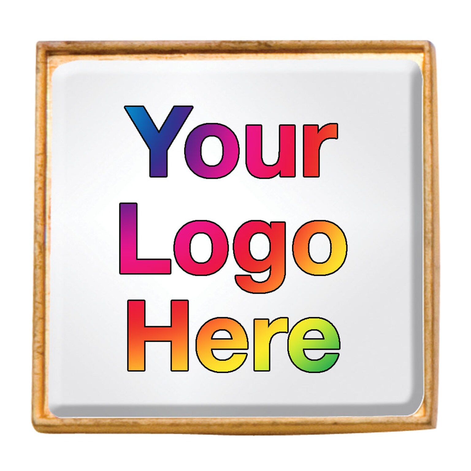 Custom Full Color Square Lapel Pin