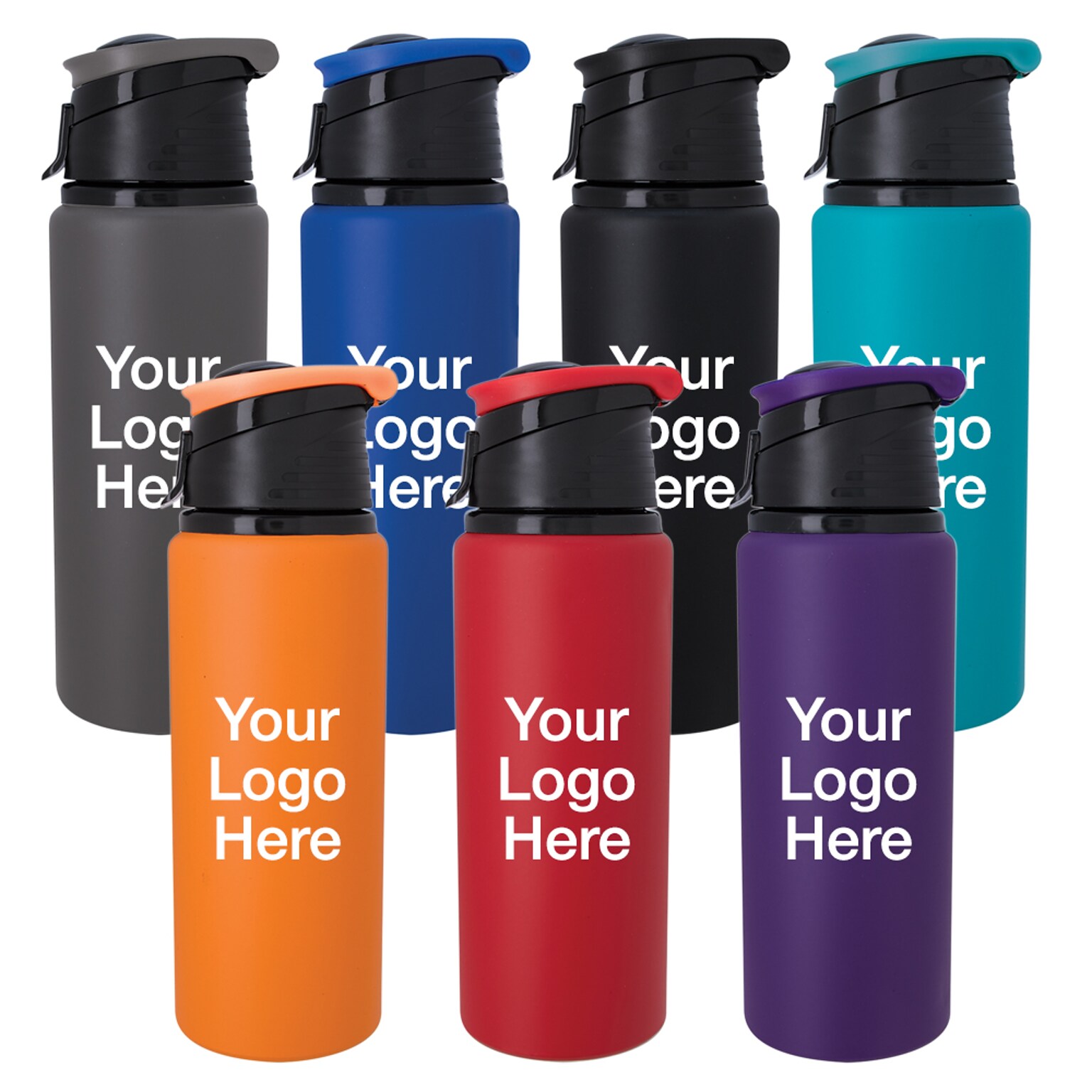 Custom Velvet Touch Aluminum Bottle 24 oz