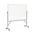 Ghent Porcelain Mobile Dry-Erase Whiteboard, Aluminum Frame, 8 x 4 (ARM1M148)