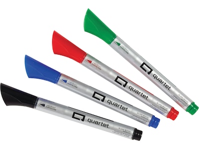 Quartet Premium Dry Erase Markers, Fine Tip, Assorted, 4/Pack (79555)