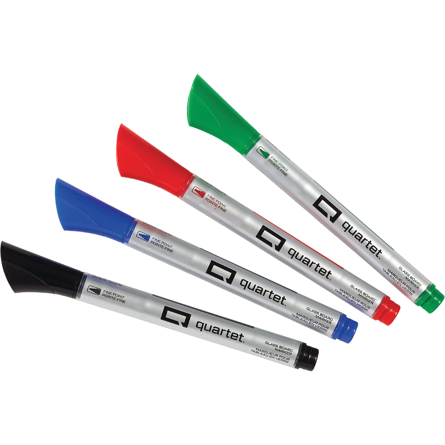 Quartet Premium Dry Erase Markers, Fine Tip, Assorted, 4/Pack (79555)