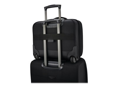 Samsonite Pro Mobile Office Laptop Upright Rolling Briefcase, Black Nylon (126363-1041)