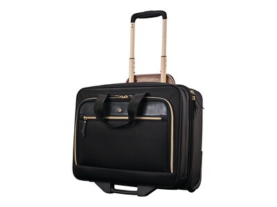 Samsonite Mobile Office Laptop Upright Rolling Briefacase, Black Nylon (128166-1041)