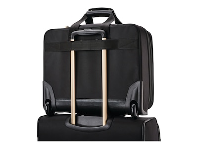 Samsonite Mobile Office Laptop Upright Rolling Briefacase, Black Nylon (128166-1041)