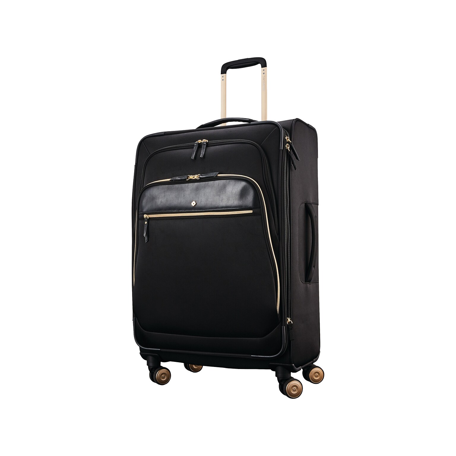 Samsonite Nylon 4-Wheel Spinner Luggage, Black (128169-1041)