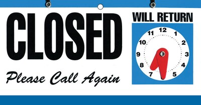 Cosco® Open/Closed Outdoor Sign, 11.6"L x 6"H, Multicolor (098013)