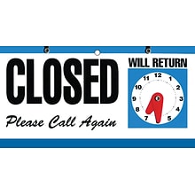 Cosco® Open/Closed Outdoor Sign, 11.6L x 6H, Multicolor (098013)