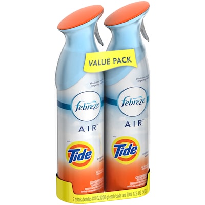 Febreze Odor-Eliminating Air Freshener with Tide Original Scent, 2 count, 8.8 oz each (97808)