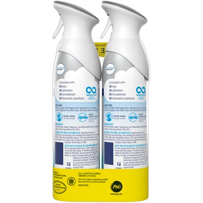 Febreze Odor-Eliminating Heavy Duty Air Freshener with Crisp Clean Scent, 2 count, 8.8 oz (97806)